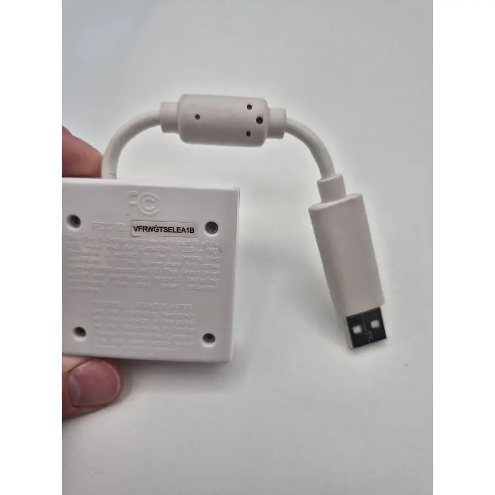 Wii Rock Band Guitar Dongle VFRWGTSELEA1B Receiver Fender Stratocaster Untested